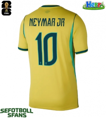 Brasilien Neymar Jr #10 Hemmatröja VM 2026 Kortärmad